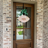 Lattice Plaid Football Door Hanger - Multiple Colors