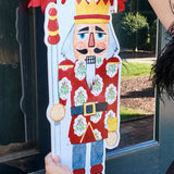 Preppy Block Print Nutcracker Door Hanger - HTH x Preppy Goods