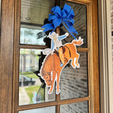 Bronco Rider Door Hanger PVC - HTH x Lauren Clyburn Art