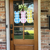 The Melissa Peeps Gingham Door Hanger