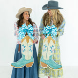 Wildflower Boots Pair Door Hangers - HTH x Lauren Clyburn Art