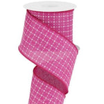 Hot Pink with White Embroidered Squares.JPG