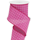 Hot Pink with White Embroidered Squares.JPG