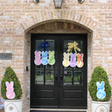 Marbled Peep Trio Door Hanger - Pink, Blue and Green
