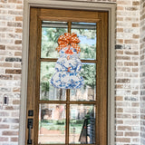 Stacy Chinoiserie Pumpkin Tower with Tassel Door Hanger