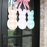 Gingham Pastel Peep Party - Orange, Pink and Robyn Eggs Blue