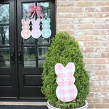 Gingham Pastel Peep Party - Orange, Pink and Robyn Eggs Blue