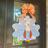 McStuffing the Blue Herend Turkey Door Hanger