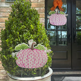 Pink Herend Pumpkin Small Pot Stake