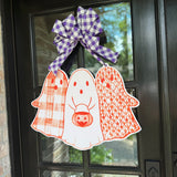 Orange Ghost Trio Door Hanger
