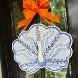 Tom the Blue Pattern Turkey Door Hanger