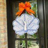 Tom the Blue Pattern Turkey Door Hanger