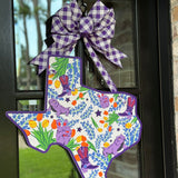 Horned Frogs Door Hanger - Saturday Silks x HTH