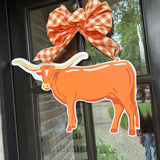 Longhorn Door Hanger - Saturday Silks x HTH