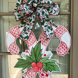 Claire the Red Candy Canes Door Hanger