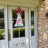 Bows & Baubles Christmas Tree Door Hanger