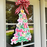 Bows & Baubles Christmas Tree Door Hanger