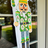 Preppy Block Print Nutcracker Door Hanger - HTH x Preppy Goods