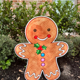 Sugar & Spice Gingerbread Yard Stake & Pot Stakes