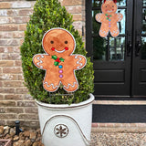 Sugar & Spice Gingerbread Yard Stake & Pot Stakes