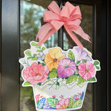 Caroline Tabacco Leaf Cache Pot Door Hanger