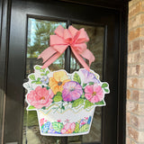 Caroline Tabacco Leaf Cache Pot Door Hanger