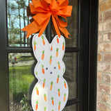 Chomper Carrot Easter Bunny Door Hanger