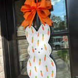 Chomper Carrot Easter Bunny Door Hanger