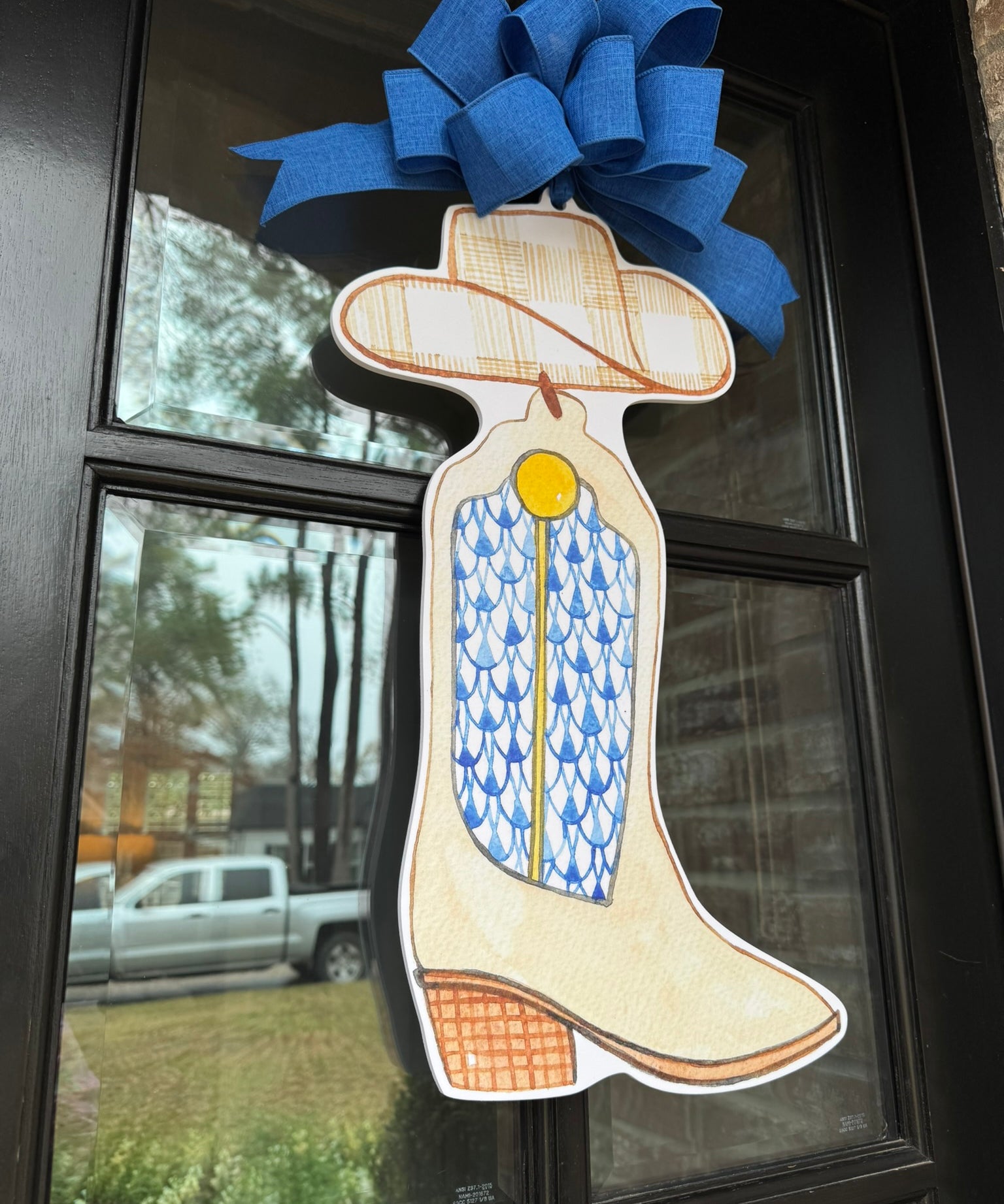 Rodeo Boot and Hat Door Hanger