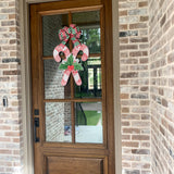 Claire the Red Candy Canes Door Hanger