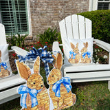 Flopsy & Mopsy Rattan Bunnies Door Hanger