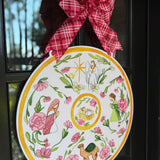 Let us Adore Him Round Nativity Door Hanger