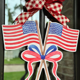 Sweet Land of Liberty Flags Door Hanger