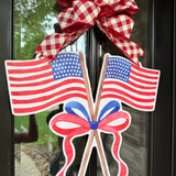 Sweet Land of Liberty Flags Door Hanger