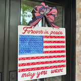 Forever in Peace May You Wave Door Hanger