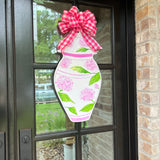 Johanna Pink Hydrangea Door Hanger