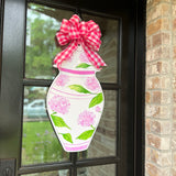 Johanna Pink Hydrangea Door Hanger