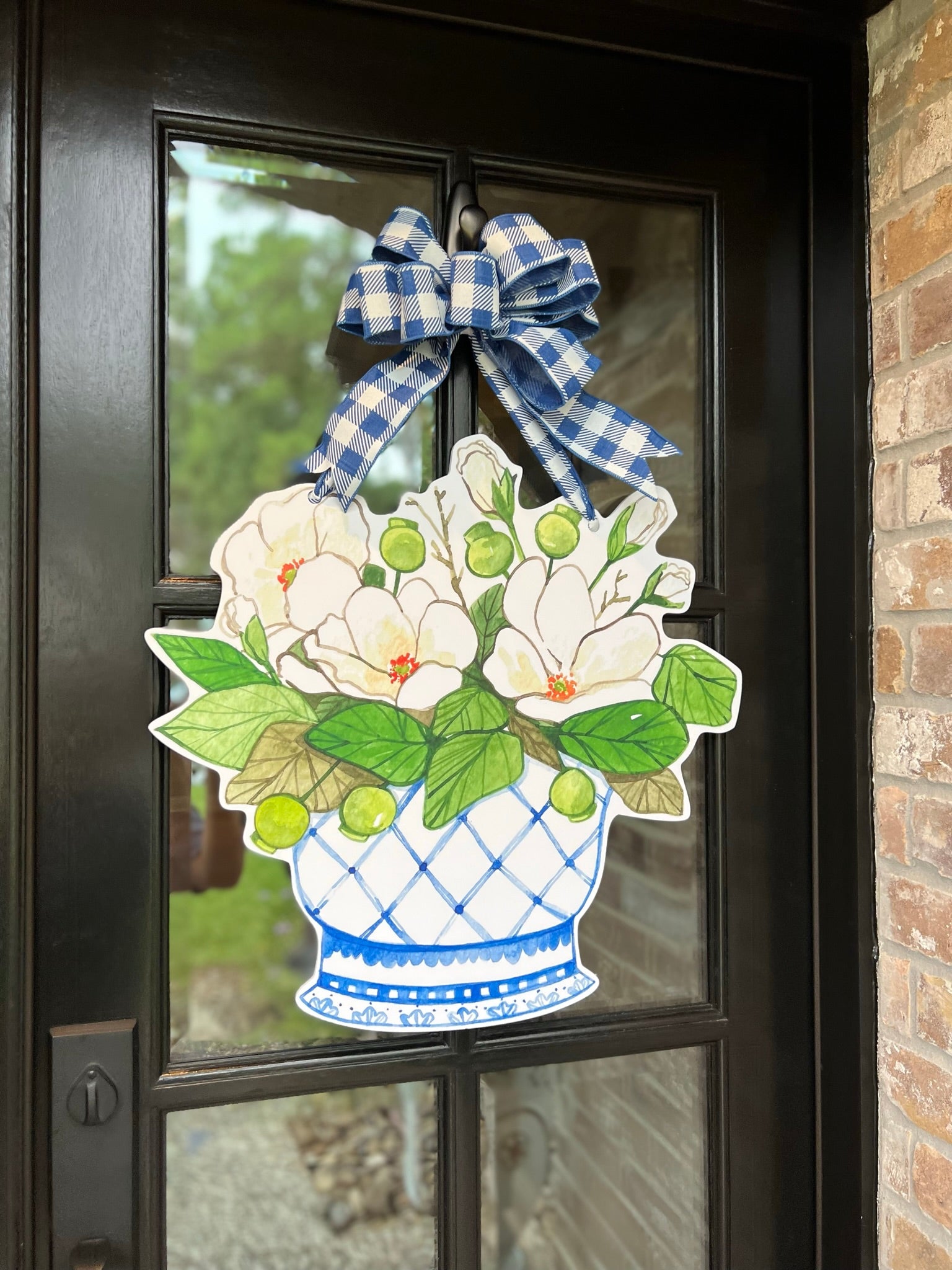 magnolia plant hanger Lacey Magnolia Vase Door Hanger – Home Themed Home