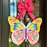 Bright Butterfly Door Hanger