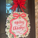 Merry Christmas Red Bow Wreath - HTH x Be Sweet Ink