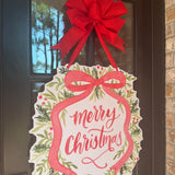 Merry Christmas Red Bow Wreath - HTH x Be Sweet Ink