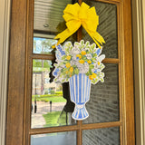 La Dolce Vida Lemon and Florals Arrangement Door Hanger