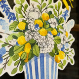 La Dolce Vida Lemon and Florals Arrangement Door Hanger