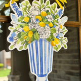 La Dolce Vida Lemon and Florals Arrangement Door Hanger