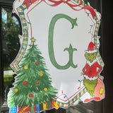 "You're a Mean One" Holiday Crest Door Hanger!