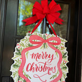 Merry Christmas Red Bow Wreath - HTH x Be Sweet Ink