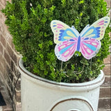 Pastel Butterfly Pot Stake