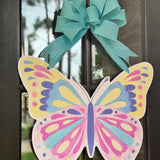 Pastel Butterfly Door Hanger
