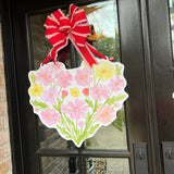 Floral Heart Door Hanger