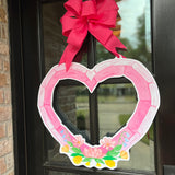 Ellie Bamboo Heart Door Hanger